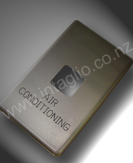 Engraved Aluminium Switch Cover Plate